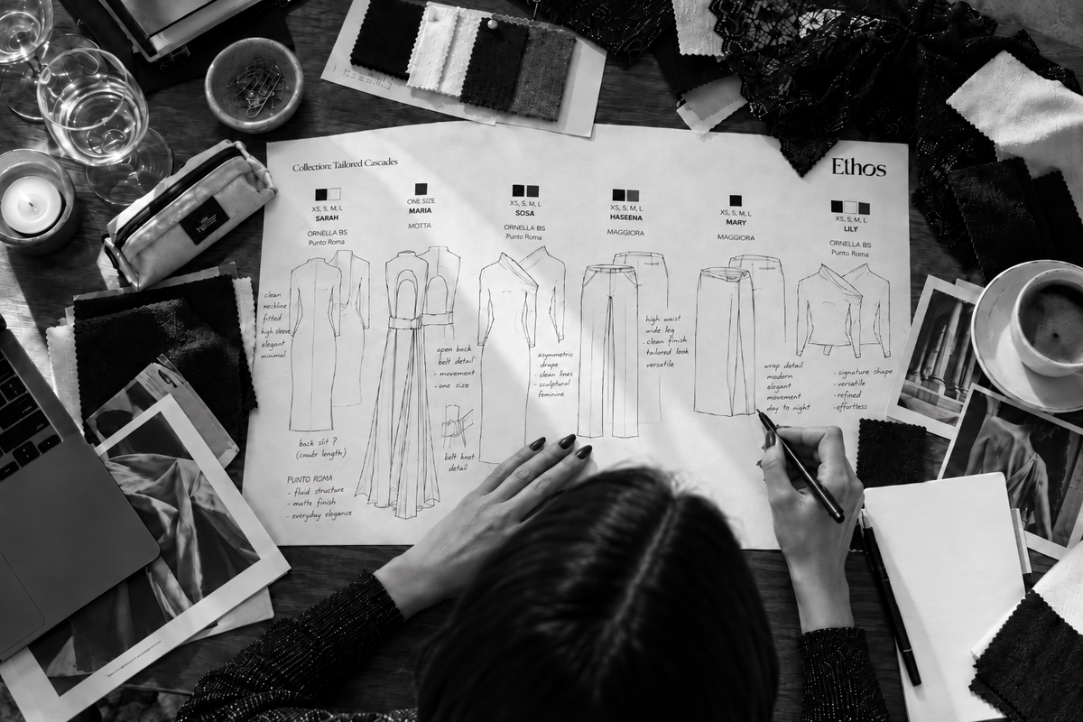 Taya working on collection development - Why I called it The Ethos Studio - The Ethos Studio